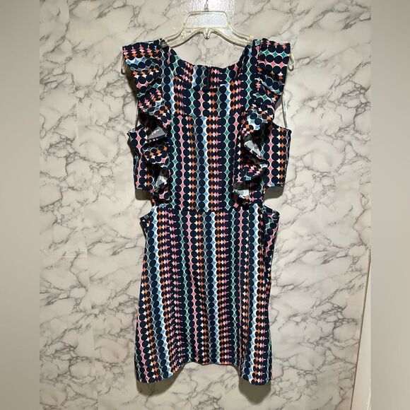 BAR III Womens Printed Cut-Out Shift Dress - Picture 3 of 8